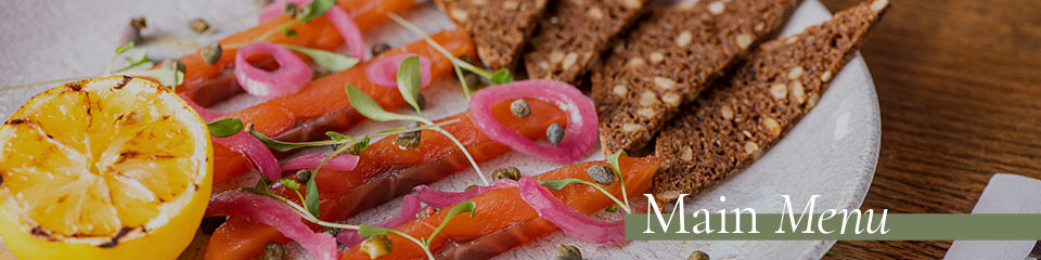 Main Menu at The Botanist on the Green